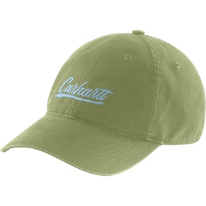 image:imageCarhartt Womens 105247 Womens Canvas Script Graphic CapGreen Olive