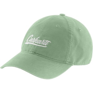 image:imageCarhartt Womens 105247 Womens Canvas Script Graphic CapSoft Green