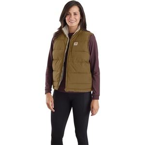 image:imageCarhartt Womens 105607 Womens Montana Reversible Relaxed Fit Insulated VestOak Brown