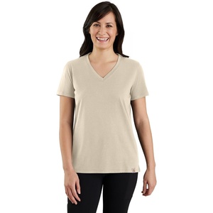 image:imageCarhartt Womens 105739 Womens Tencel Fiber Series Relaxed Fit LighOat Milk Heather