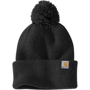 image:imageCarhartt Womens Knit PomPom Cuffed BeanieBlack