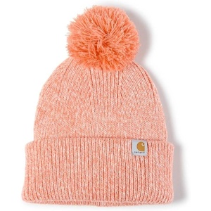 image:imageCarhartt Womens Knit PomPom Cuffed BeanieDusty Cedar