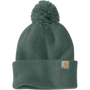 image:imageCarhartt Womens Knit PomPom Cuffed BeanieFrosted Balsam