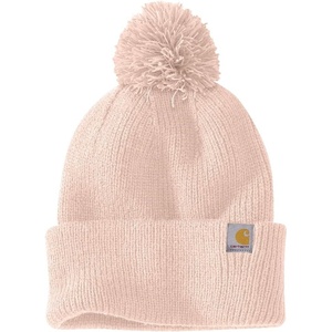 image:imageCarhartt Womens Knit PomPom Cuffed BeanieGeorgia Peach