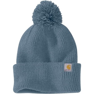 image:imageCarhartt Womens Knit PomPom Cuffed BeanieThundercloud