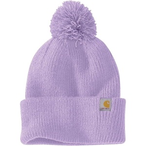 image:imageCarhartt Womens Knit PomPom Cuffed BeanieViolet Haze