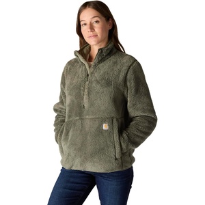 image:imageCarhartt Womens Loose Fit Fleece PulloverDusty Olive