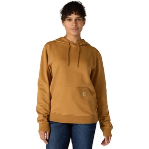 image:imageCarhartt Womens Relaxed Fit Midweight Garment Dye French Terry Hooded SweatshirtCarhartt Brown