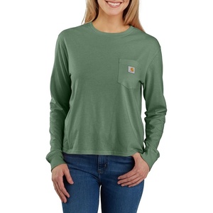 image:imageCarhartt Womens Tencel Fiber Series Loose Fit LongSleeve Pocket TShirtFrosted Balsam
