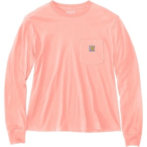 image:imageCarhartt Womens Tencel Fiber Series Loose Fit LongSleeve Pocket TShirtSun Bloom