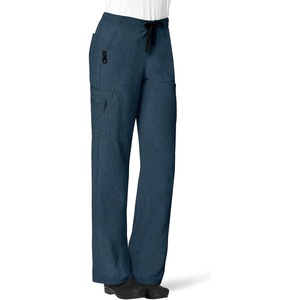 image:imageCrossFlex Womens Boot Cut Cargo Scrub PantNavy Heather