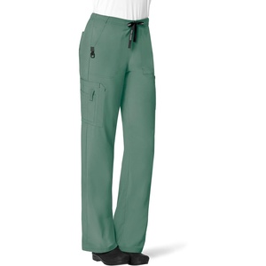 image:imageCrossFlex Womens Boot Cut Cargo Scrub PantSea Pine