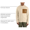image:imageCarhartt Mens Force Relaxed Fit FullZip LongSleeve Hooded TShirtOat Milk