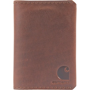 image:imageCarhartt Craftsman Leather Front Pocket Wallet BrownBrown Front Pocket Bifold