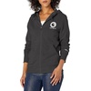 image:imageCarhartt Womens 103403 Womens Force Delmont Zip Front Hooded SweatshBlack Heather