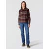 image:imageCarhartt Womens 107135 Womens Tencel Fiber Series Relaxed Fit PlaiBlackberry