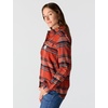 image:imageCarhartt Womens 107135 Womens Tencel Fiber Series Relaxed Fit PlaiSpice Red