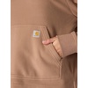 image:imageCarhartt Womens Force Oversizedfit Fleece Hooded SweatshirtSoft Sepia