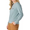 image:imageCarhartt Womens Irvine Loose Long Sleeve Pocket TShirtBlue Cove