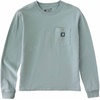 image:imageCarhartt Womens Irvine Loose Long Sleeve Pocket TShirtBlue Cove