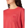 image:imageCarhartt Womens Irvine Loose Long Sleeve Pocket TShirtDeep Fire Coral