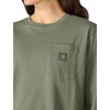 image:imageCarhartt Womens Irvine Loose Long Sleeve Pocket TShirtDusty Olive