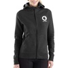 image:imageCarhartt Womens 103403 Womens Force Delmont Zip Front Hooded SweatshBlack Heather