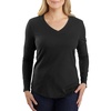 image:imageCarhartt Womens 104407 Womens Long Sleeve VNeck TShirtBlack