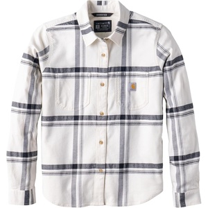 image:imageCarhartt Womens Hamilton Relaxed Ls Plaid ShirtEggshell