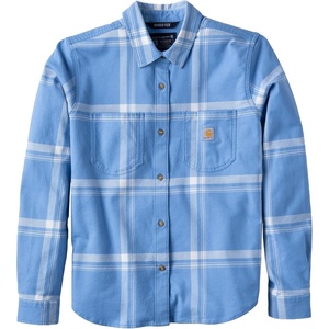 image:imageCarhartt Womens Hamilton Relaxed Ls Plaid ShirtWorkwear Blue