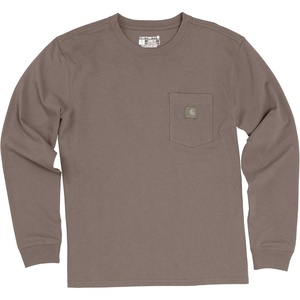 image:imageCarhartt Womens Irvine Loose Long Sleeve Pocket TShirtStone Brown Heather