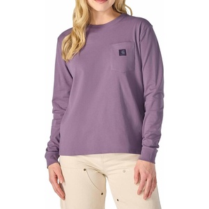image:imageCarhartt Womens Irvine Loose Long Sleeve Pocket TShirtWood Violet