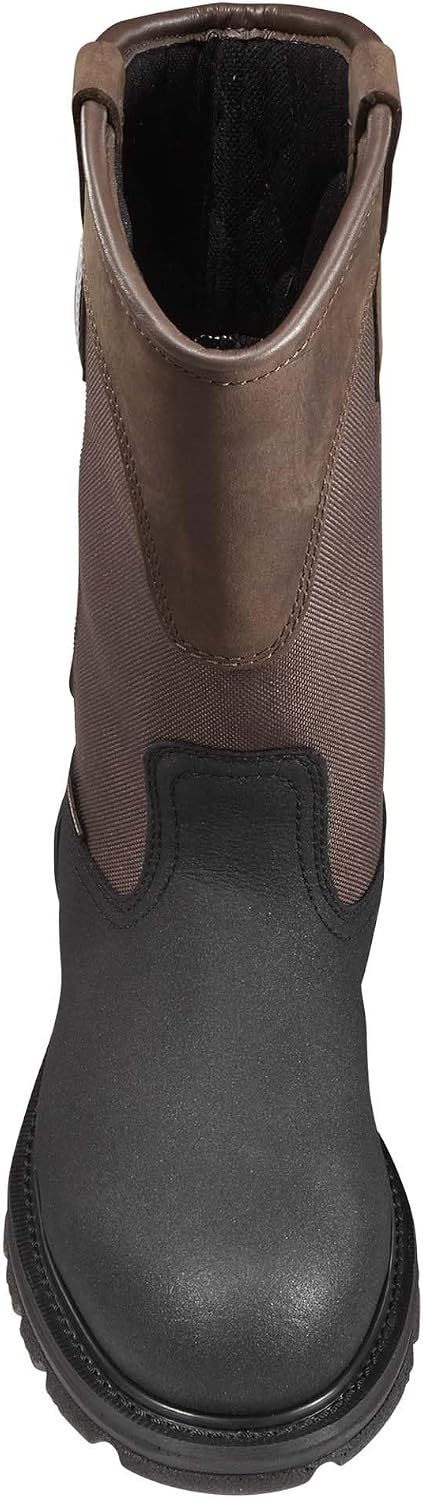 image:imageCarhartt Heritage 11 Insulated Waterproof Wellington Boot  Steel Toe Helcor Leather TPU Heel Guard and Achilles Flex JointDark BrownBlack Leather
