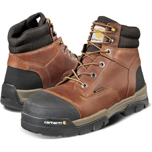 image:imageCarhartt Mens Ground Force 6 Waterproof Composite Toe BootRedBrown