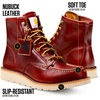 image:imageCarhartt Mens 6 Inch Moc Toe Wedge Work Boots Soft ToeRed Brown