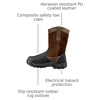image:imageCarhartt Mens CMF1721 Rugged Flex 11 Waterproof Composite Toe Wellington Work Boots with Met GuardBrown Oil TanBlack Coated