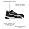 image:imageCarhartt Mens Force 3 EH Nano Toe Work SneakerBlackWhite