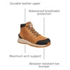image:imageCarhartt Mens Gilmore Waterproof 5 Soft Toe Work BootLight Brown Oil Tanned