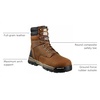 image:imageCarhartt Mens Ground Force 8 Waterproof Insulated Comp Toe Cme8347Bison Brown Oil Tan