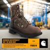 image:imageCarhartt Mens Ironwood WP 8 Soft Toe Work BootDark BrownMossy Oak