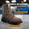 image:imageCarhartt Mens Ironwood WP 8 Soft Toe Work BootDark BrownMossy Oak