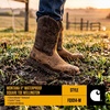 image:imageCarhartt Mens Montana 11 Waterproof Square Toe Wellington Work BootLight Brown  Square Toe