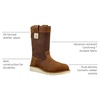 image:imageCarhartt Mens Waterproof 10 Soft Toe Wellington Wedge Work BootBrown