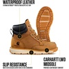 image:imageCarhartt Womens Millbrook 6 Soft Toe Waterproof Wedge Boot Leather Work Boot Slip Resistant EH RatedLight Brown