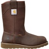 image:imageCarhartt Mens 10 Waterproof Steel Toe Wellington Wedge BootDark Brown