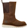 image:imageCarhartt Womens Waterproof Steel Toe Wellington Boot Slip On Work Boot Leather Slip Resistant Wedge OutsoleBrown