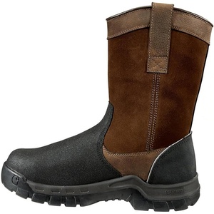 image:imageCarhartt Mens CMF1721 Rugged Flex 11 Waterproof Composite Toe Wellington Work Boots with Met GuardBrown Oil TanBlack Coated