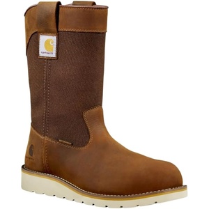 image:imageCarhartt Mens Waterproof 10 Soft Toe Wellington Wedge Work BootBrown
