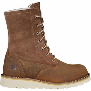 image:imageCarhartt Womens Waterproof Sherpa Lined Fold Down Winter Wedge BootBrown