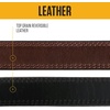 image:imageCarhartt Casual and Rugged Belts for Kids Available in Nylon and Leather StylesLeather Reversible BrownBlack